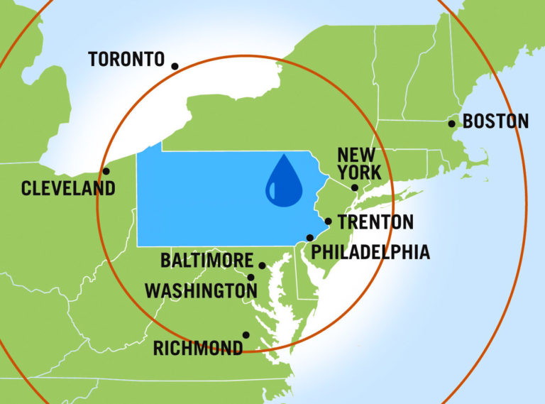 EastCoastRadiusMap - US Hydrations